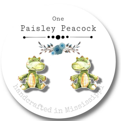Stuffed animal inspired stud earrings