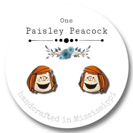 Stud Earrings-peppermint patty