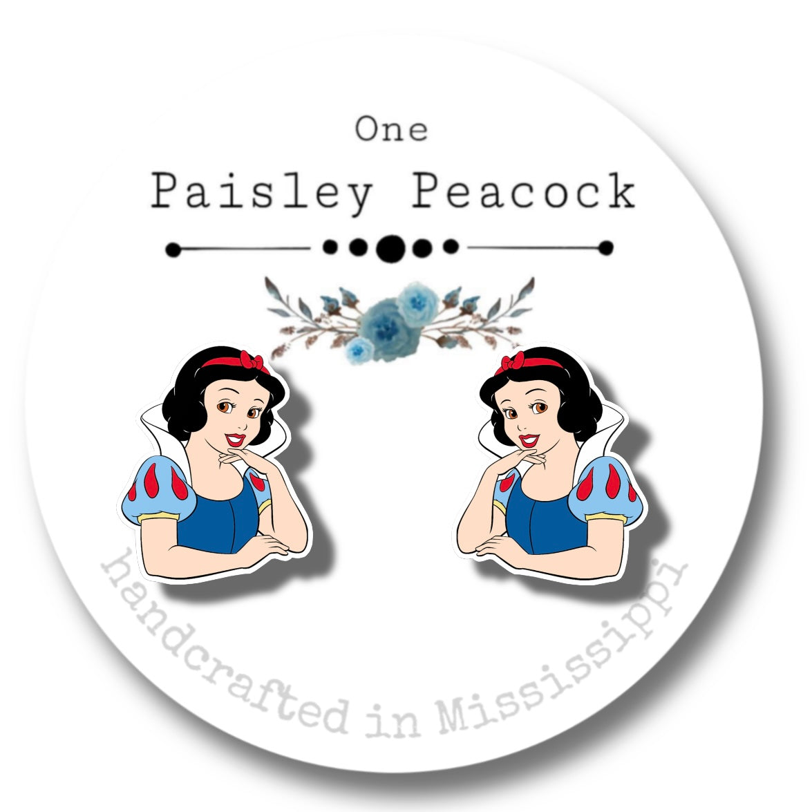 Princess stud earrings