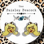 Melody inspired stud earrings handmade pussycats
