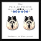 Scream pumpkin stud earrings Halloween