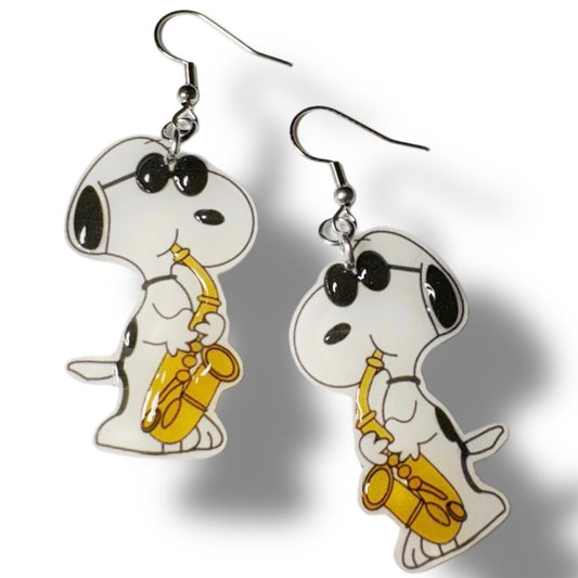 Dangle Earrings-sax