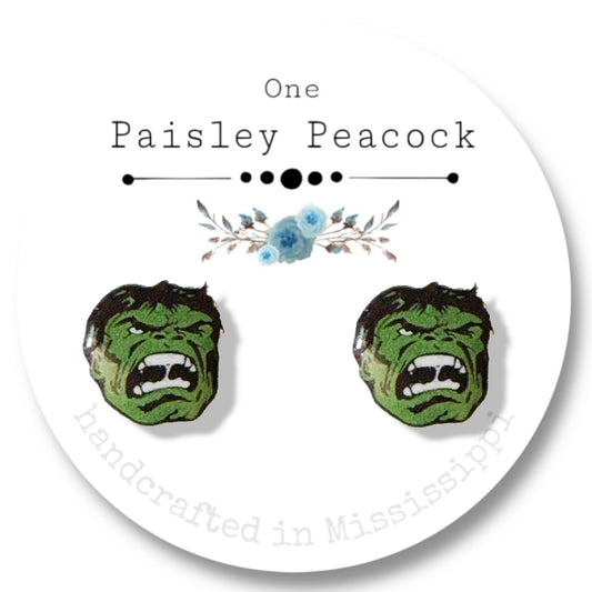 Hulk stud earrings