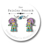 Rainbow Brite stud earrings