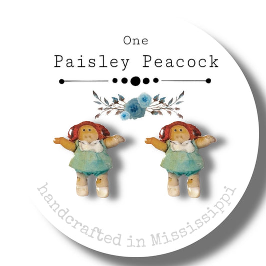 Stud Earrings-cabbage patch kid doll