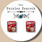 Yatzee inspired handmade stud earrings
