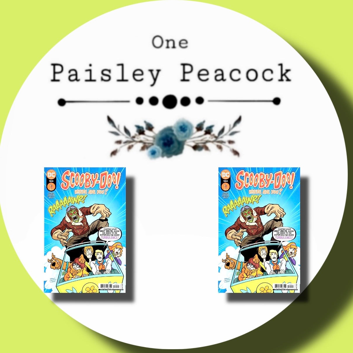 Scooby Doo comic book inspired stud earrings