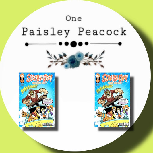 Scooby Doo comic book inspired stud earrings