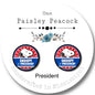 4th of July Independence Day stud earrings
