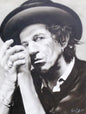 Portrait Pencil drawing- Keith Richards