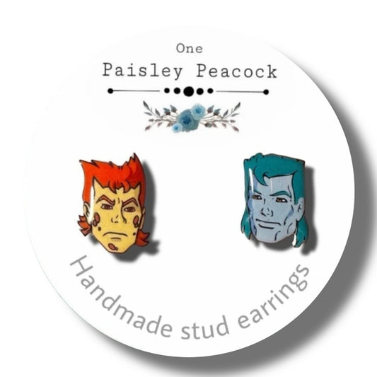 Stud Earrings-captain planet