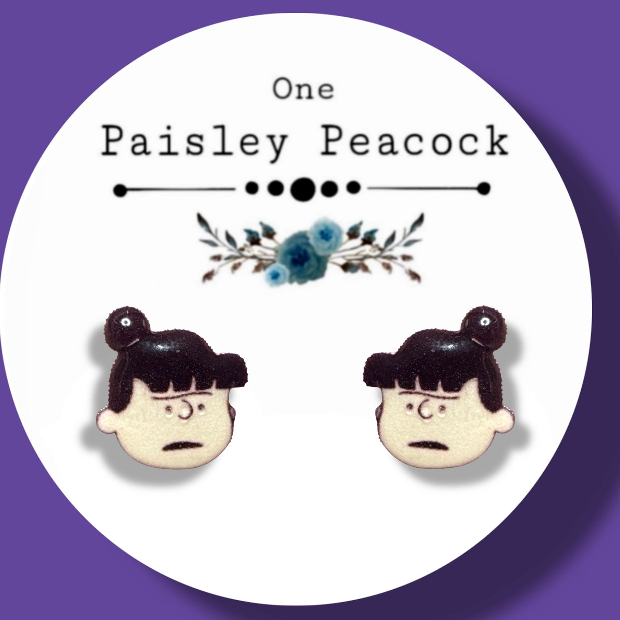 Violet Gray inspired handmade stud earrings