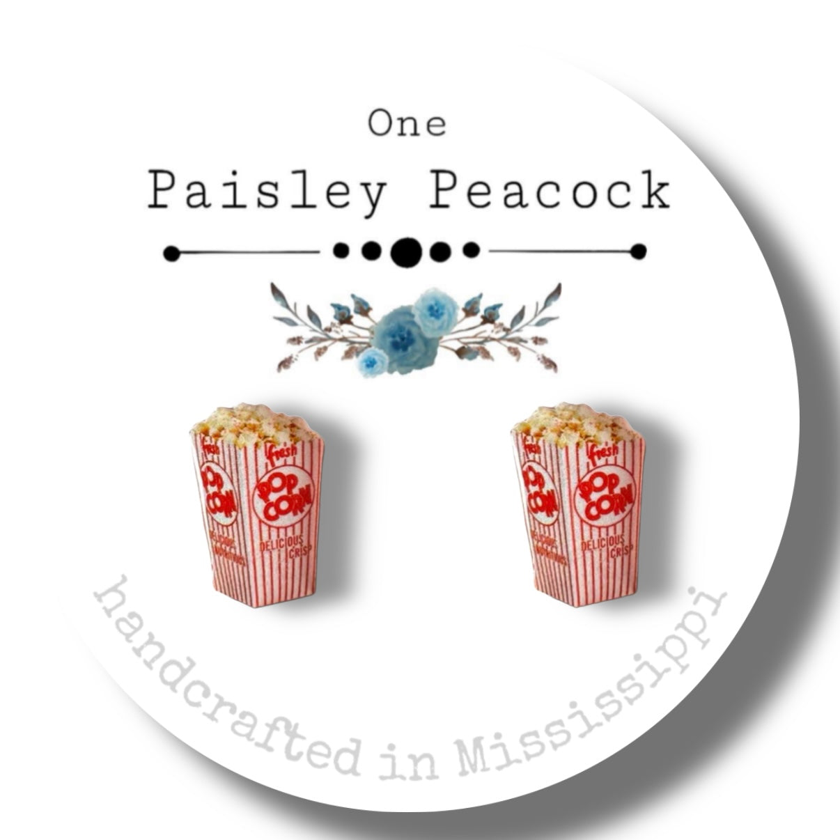 Stud Earrings-popcorn