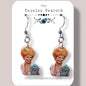 Flo dangle earrings retro TV inspired Alice Mel’s Diner