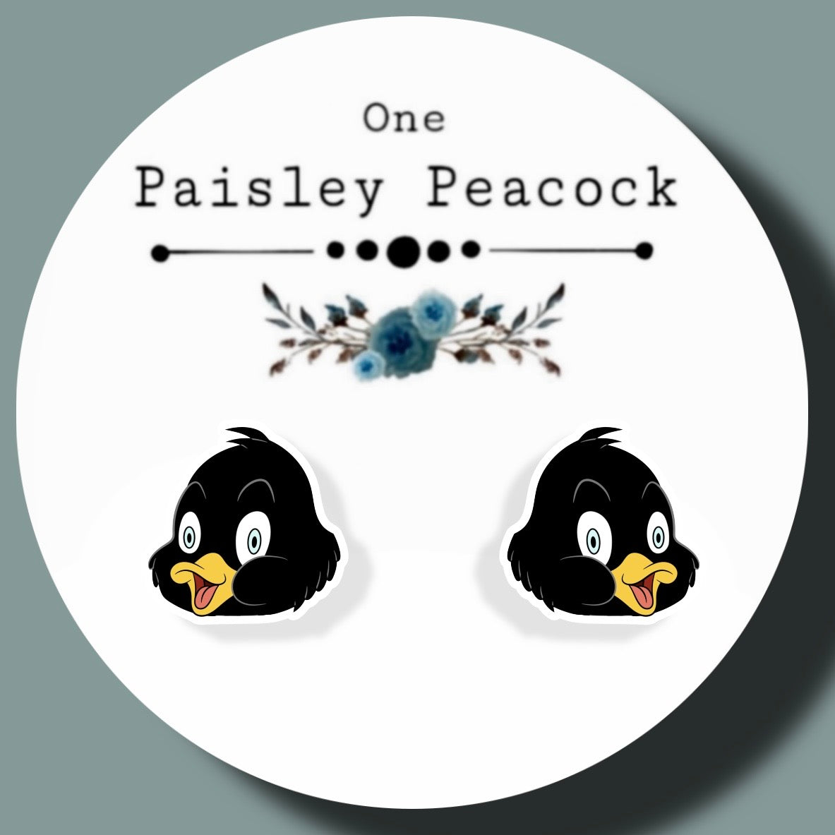 Dinky duck stud earrings