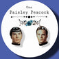 Mr. Spock Captain Kirk inspired handmade stud earrings