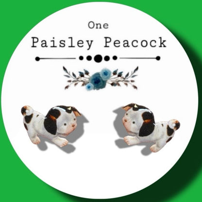 Pokey Puppy cutout inspired stud earrings