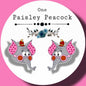 Snorky inspired handmade stud earrings Banana Splits Cartoon