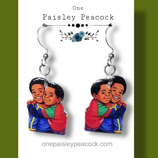 Different Strokes Inspired handmade dangle earrings Wills & Arnold