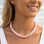 18 inch Puka Shell Necklace pink