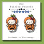 Hello Kitty Inspired Halloween stud earrings