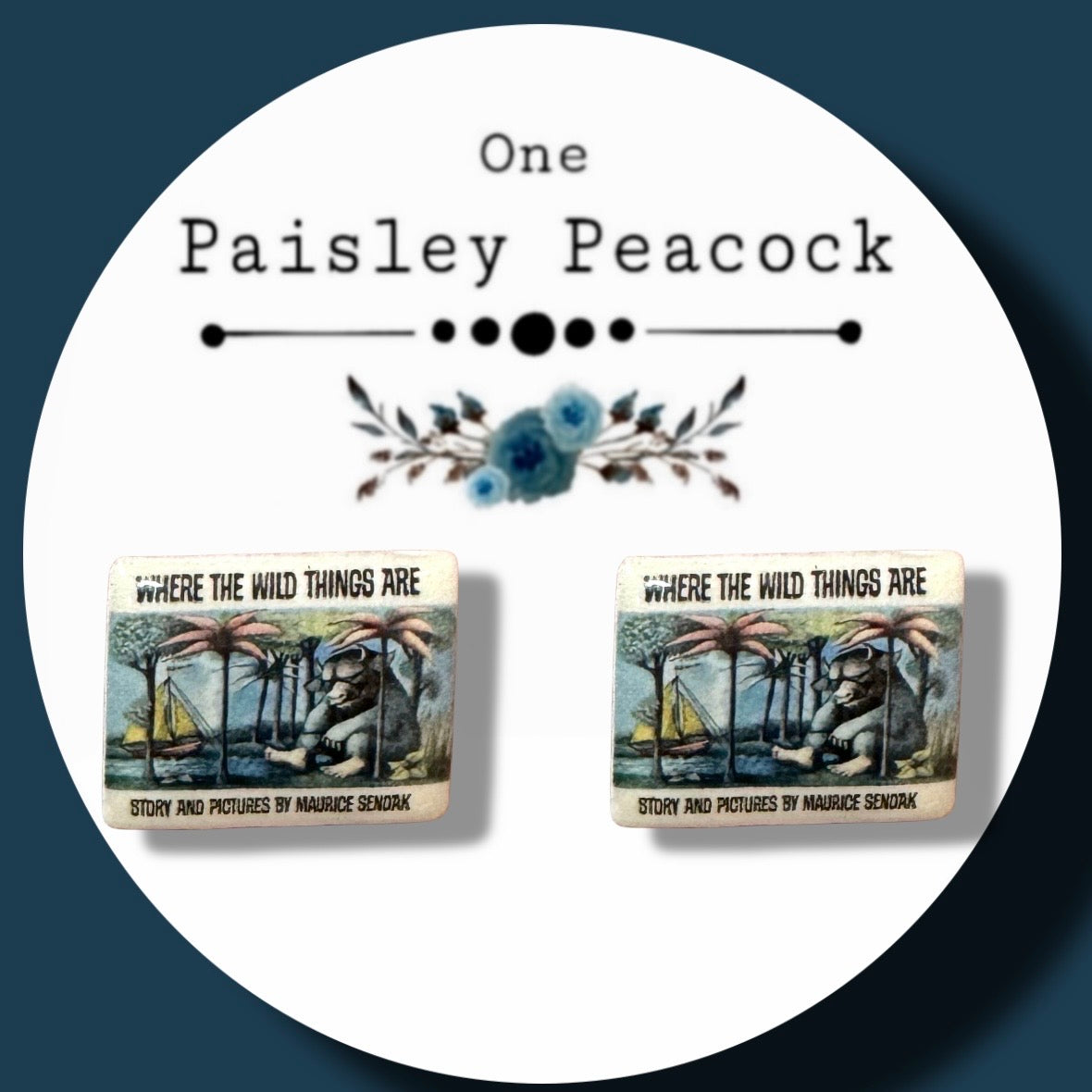 Where the Wild Things Are inspired stud earrings
