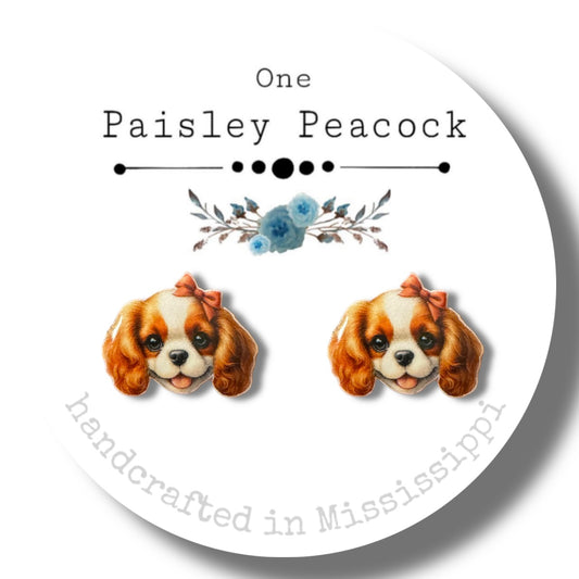 Dog Stud Earrings-cocker spaniel