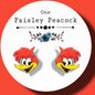 Woody woodpecker stud earrings