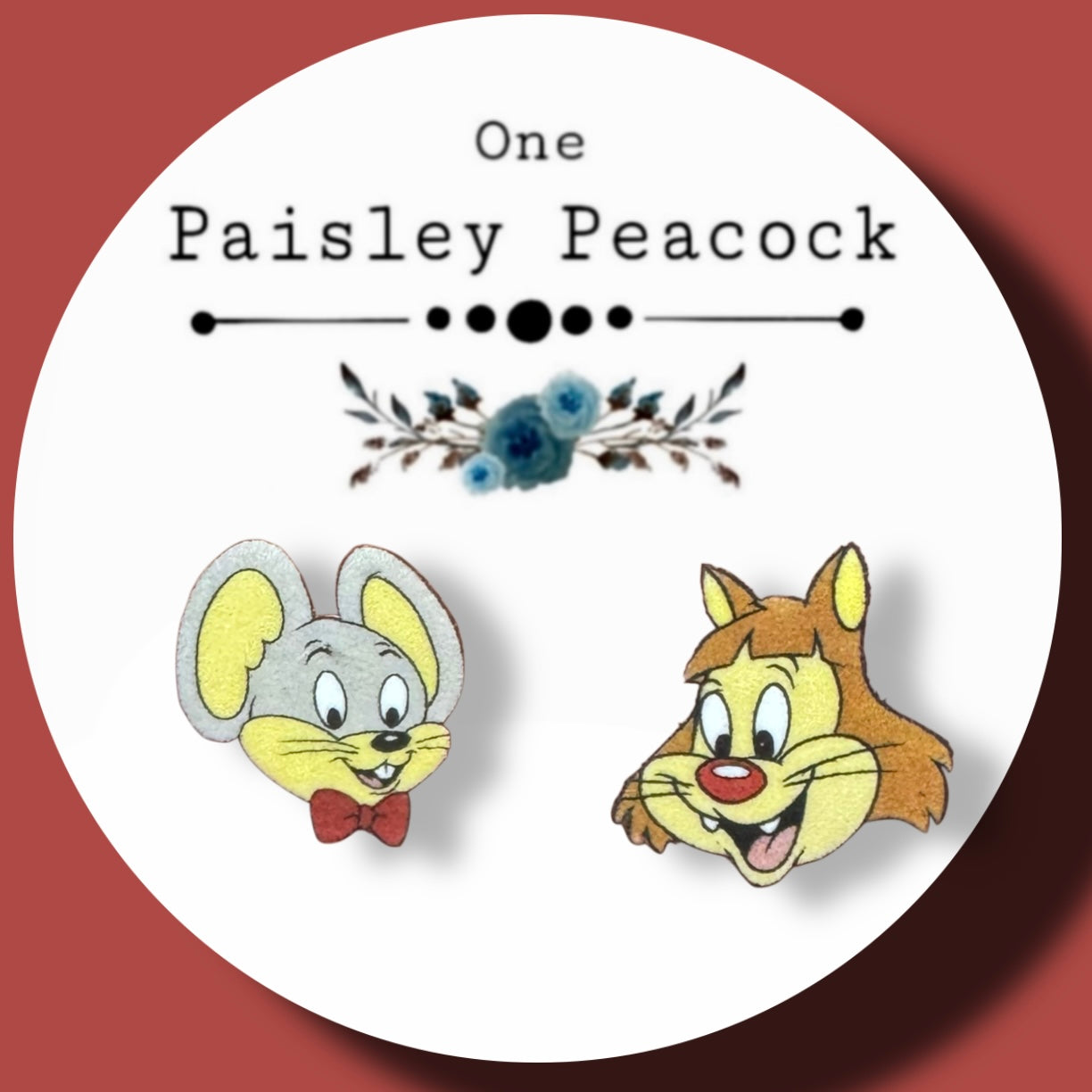 Herman and Katnip inspired stud earrings