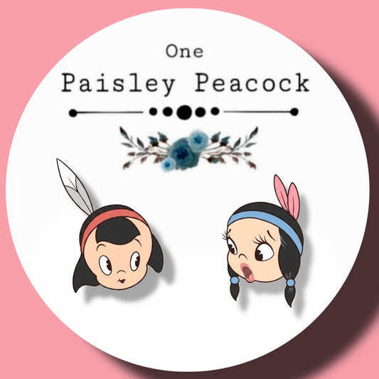Pow Wow stud earrings