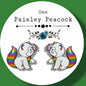 Kitty Brite handmade stud earrings Rainbow Brite inspired