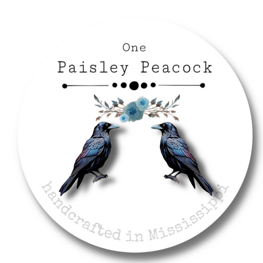 Bird earrings-crow