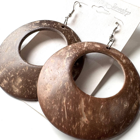 Dangle Earrings wooden 3 inch