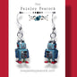 Vintage Toy Robot inspired dangle earrings