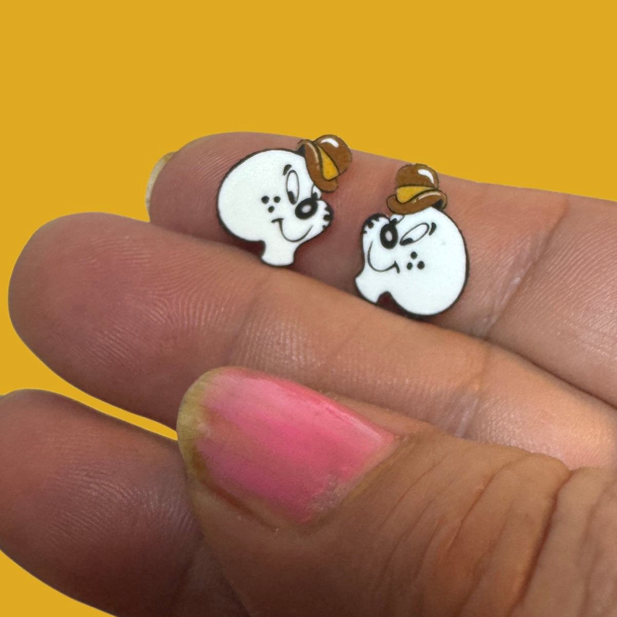 Spooky Ghost inspired stud earrings