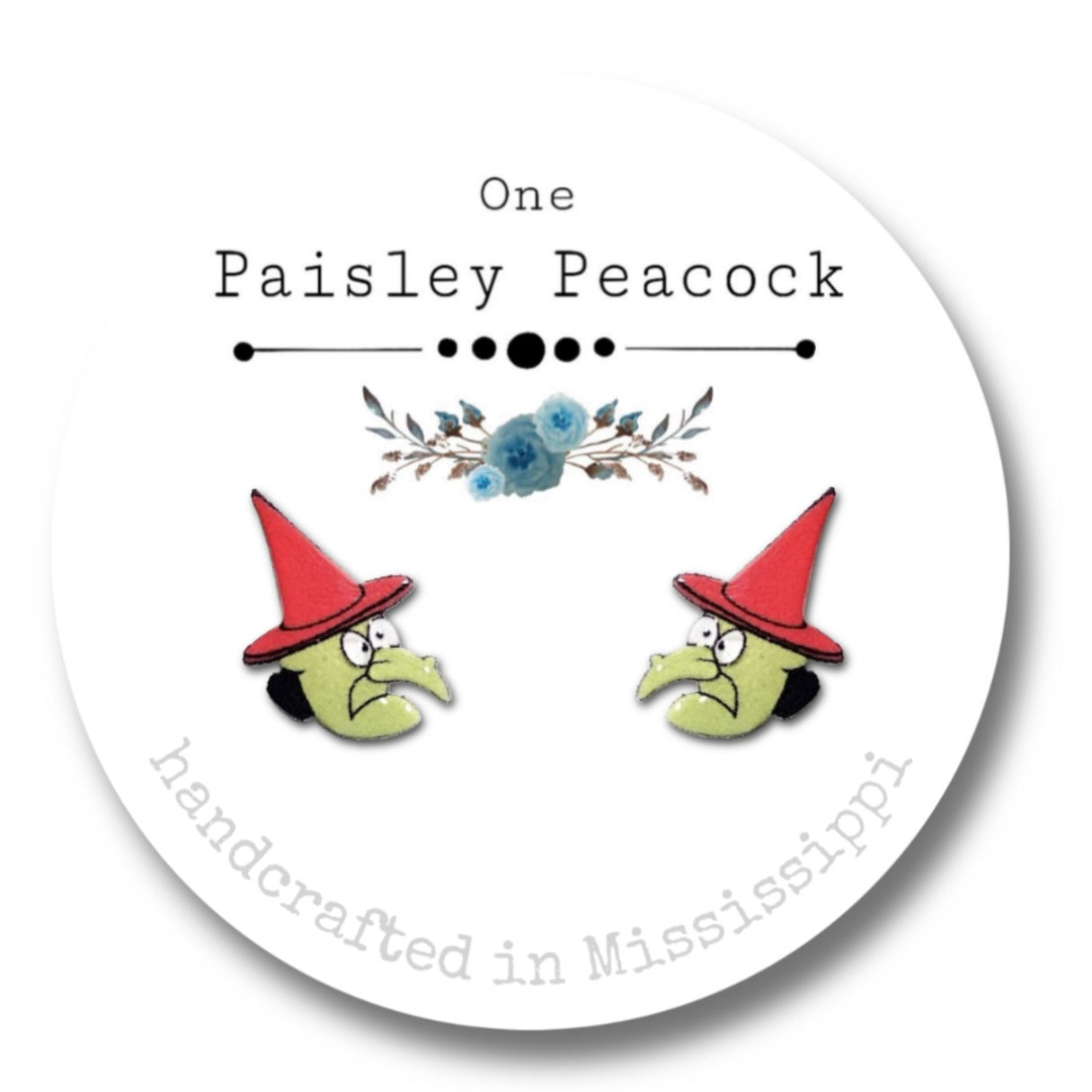 Stud earrings- witch Lucy head