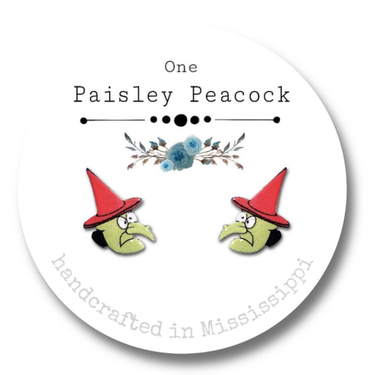 Stud earrings- witch Lucy head