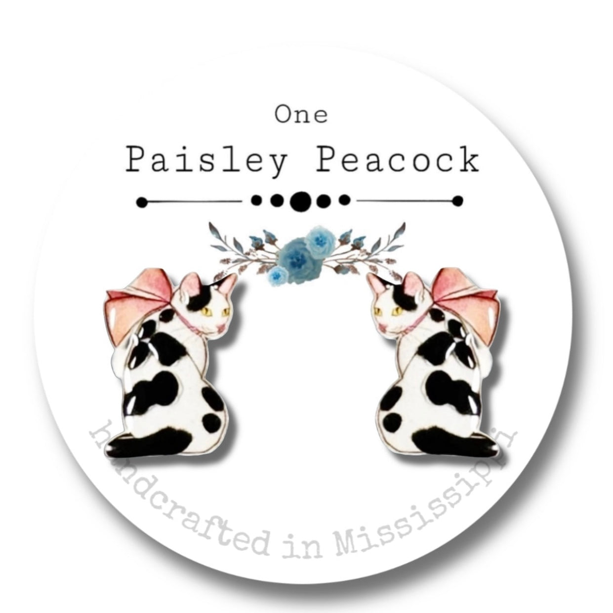 Your choice- tuxedo cat jewelry