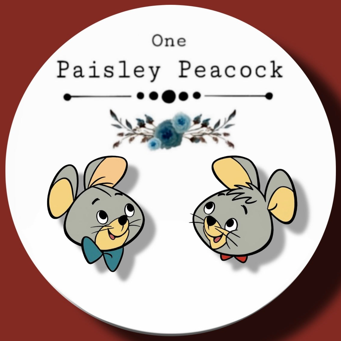 Pixie and Dixie inspired stud earrings