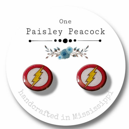 Flash Gordon stud earrings