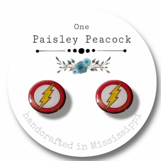Flash Gordon stud earrings