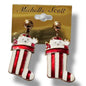 Christmas stud post dangle earrings