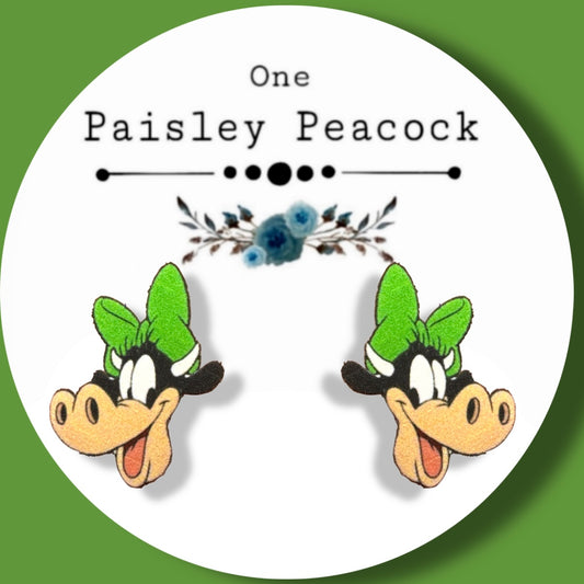 Clarabelle inspired handmade stud earrings