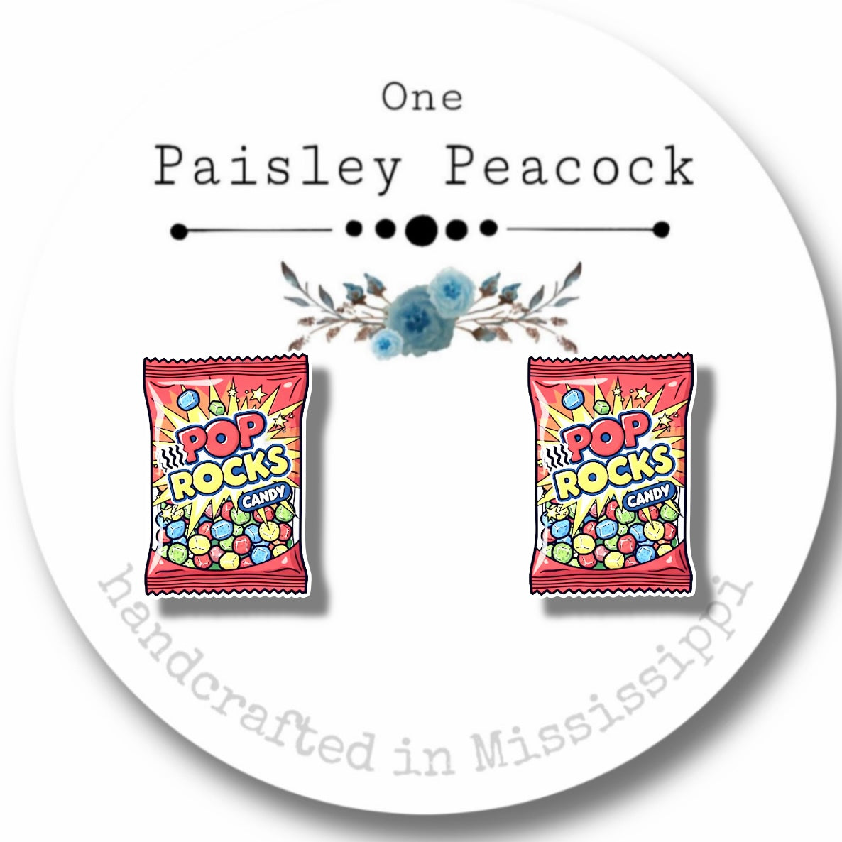 Stud Earrings-pop rocks