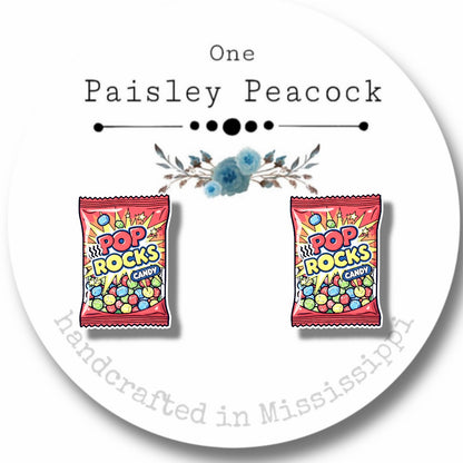Stud Earrings-pop rocks