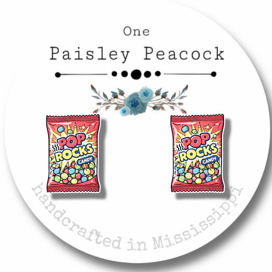Stud Earrings-pop rocks