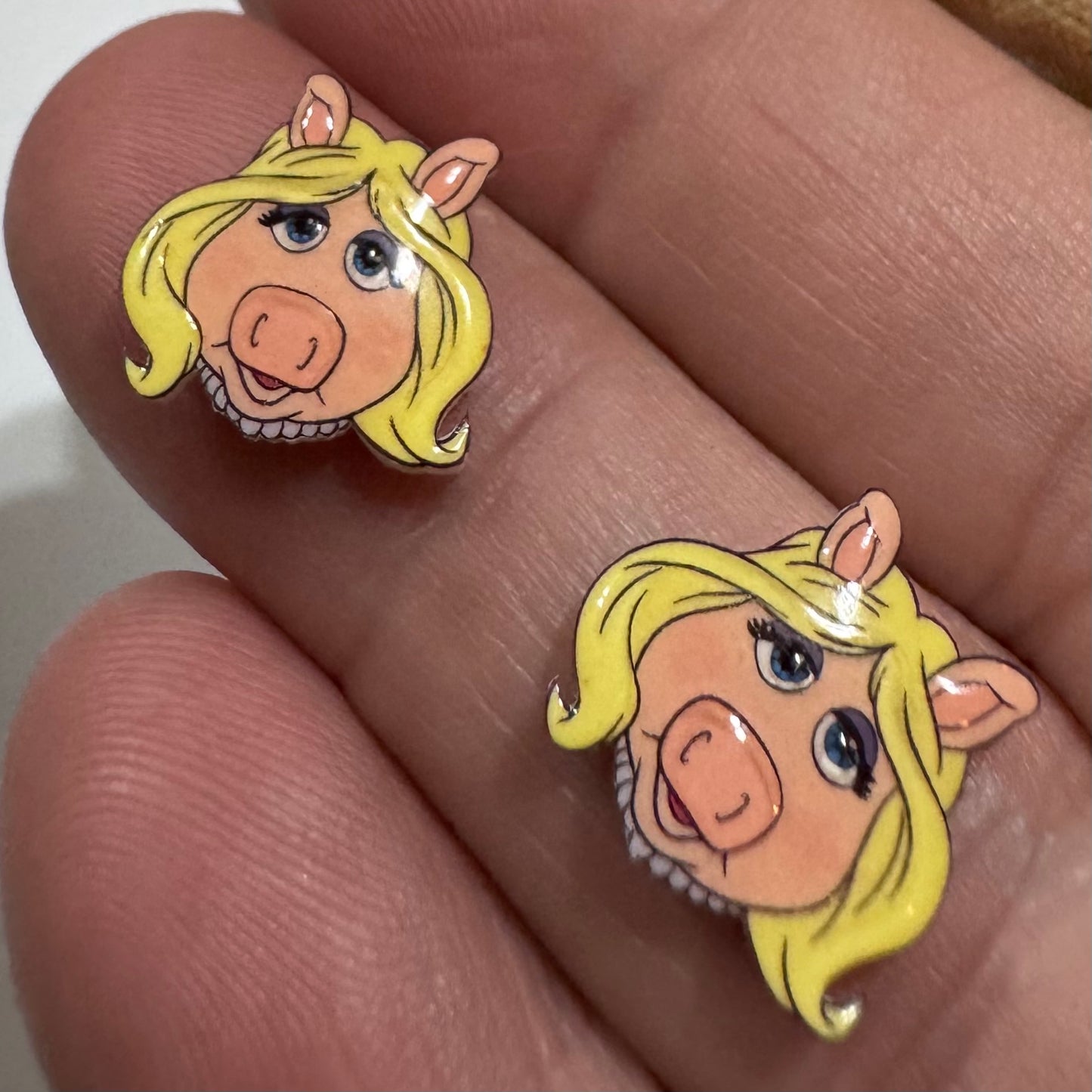Muppets stud earrings