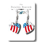 4th of July Independence Day Dangle earrings