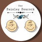 Charlie Brown inspired handmade stud earrings