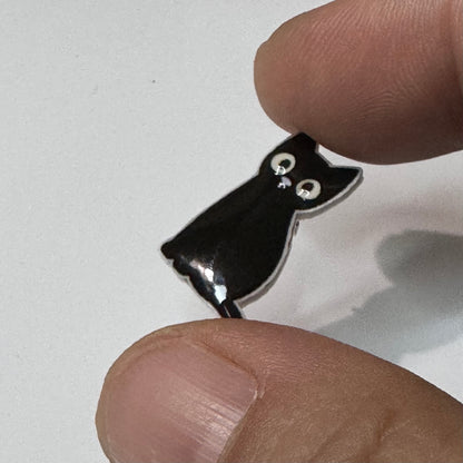 Black Cat Halloween stud earrings